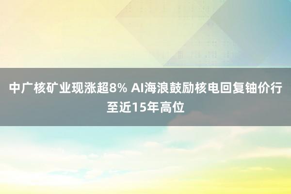 中广核矿业现涨超8% AI海浪鼓励核电回复铀价行至近15年高位